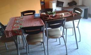 MESA CON 6 SILLAS