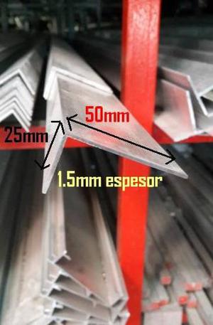 Perfil De Aluminio Angulo 50x25