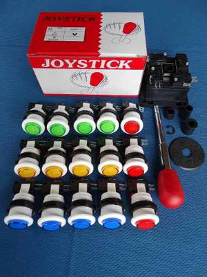 1 Palanca Joystick + 15 Botones Pulsador Arcade Mame