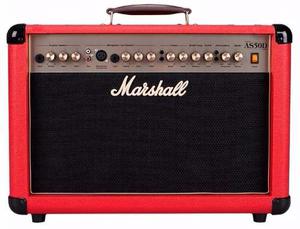 Marshall As50dr Amplificador De Acustica Voces 50 Watt Rojo