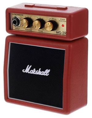 Marshall Ms-2r Micro Amplificador Rojo 2w Ms2 Marshalito