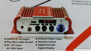 Potencia Mini Amplificador Fm Usb Mp3 Karaoke C. Remoto