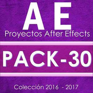 Proyectos After Effects $14 C/u (Por Pack De 30)