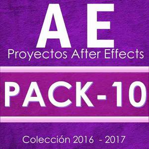 Proyectos After Effects A $19 C/u (Por Pack De 10)
