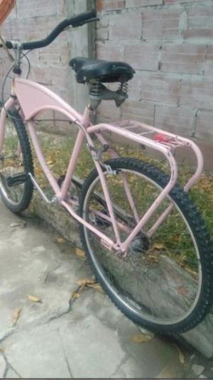 Bicicleta Playera Rosa Rodado 26