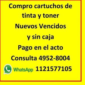 Cartuchos y Toners Compro pago mas +