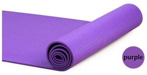 Colchoneta Mat Yoga Pvc Importado En Violetas /azules