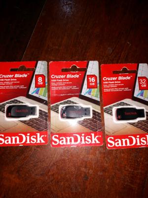 PENDRIVE DE 8, 16 Y 32GB