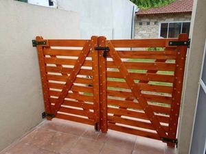 Puertas - Tranqueras A medida - Realizadas en madera