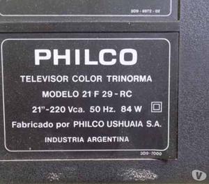 Televisor Philco 21 Pulgadas Color Funcionando