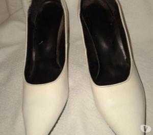 Zapato Blanco 38 Stileto Stileto 6cm Casamiento use 1 vez