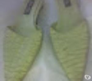 Zapato zueco 39 Verde Brillante, Alto 3 Cm,use En Desfile