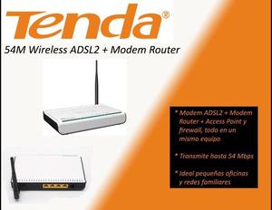 módem router Tenda 54M wireless ADSL2