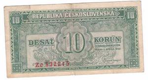 Billete Checoslovaquia -  Korun - Subasta-tesoros