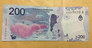 Billete De 200 Argentino Capicua