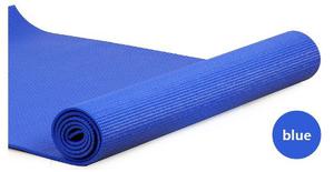 Colchoneta Mat Yoga Pvc Importado En Color Azul