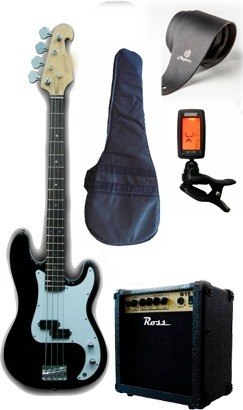 Combo Bajo Electrico Amplificador 15w Accesorios Completos