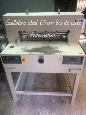 Guillotina Ideal - 65cm luz de corte - automática