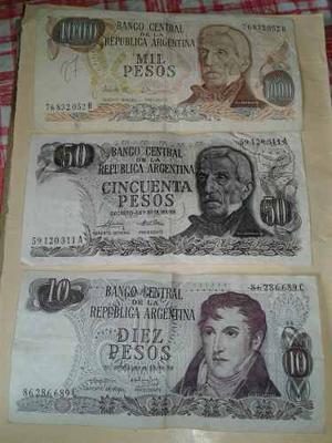 Lote Billetes  Pesos Se Vende Todo Junto Coleccion