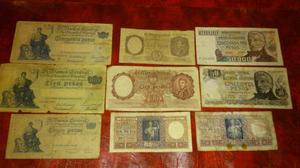 Lote De 22 Billetes Antiguos Pesos Argentinos
