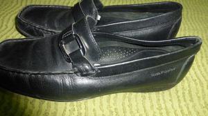 MOCASINES NEGROS HUSH PUPPIES N°37 MUY BUEN ESTADO