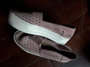 Panchas gamuza rosa n 37