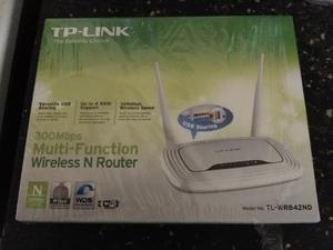 Router Wireless Tp-link Tl-wr842nd 4xlan/300n/usb,(okm en