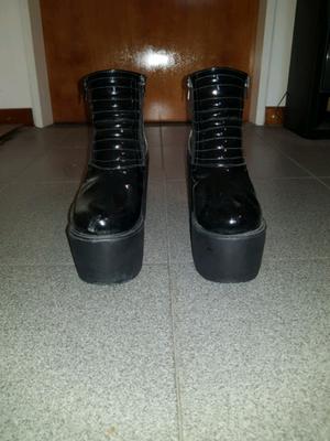 Zapatos Botas de Charol