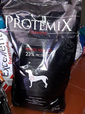 alimento para mascotas Protemix 21 kg $. 23 % proteinas