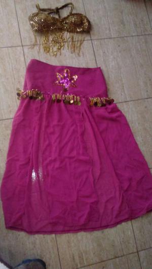 traje de arabe fucsia