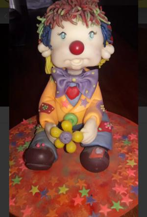 Adorno de torta Payaso de porcelana fria