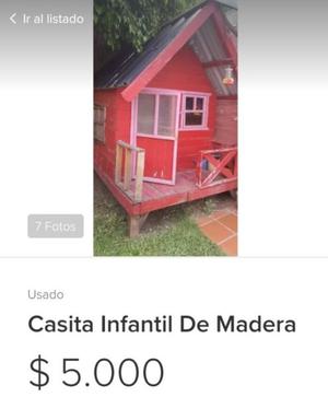 Casita de madera para niños