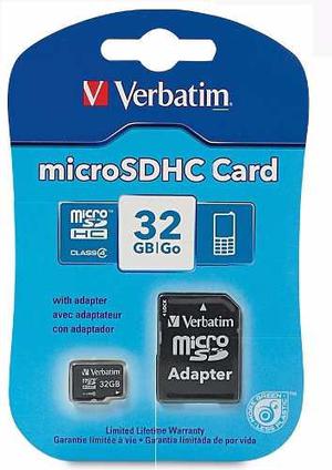 Memoria Micro Sd 32 Gb. Clase 10 Verbatim