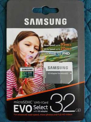 Memoria Samsung Micro Sd 32gb 95mb/s U1 Go Pro Fhd S8 S7