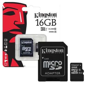 Memoria Sd Micro Sd 16gb Kingston Clase 10 Celular Tablet