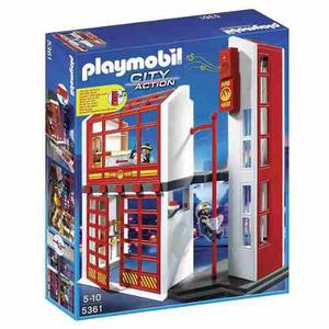 Playmobil Estación De Bomberos Con Alarma Art.  Once
