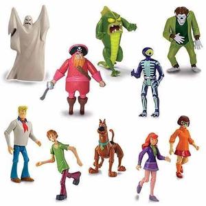 Scooby Doo Muñeco Articulado Set X10 Figuras Original Once