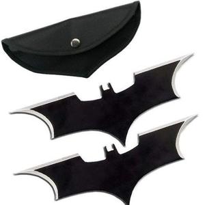Batarangs X 2 Batman Shuriken Kunai Cuchillo De Lanzar