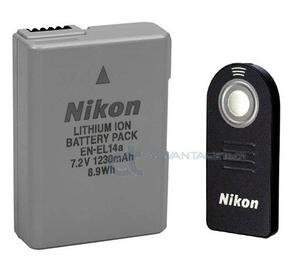 Batería Original Nikon En-el14a + Control Nikon Ml-l3