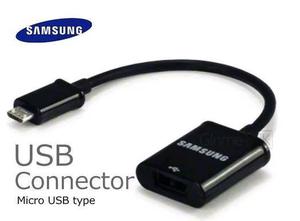Cable Adaptador Otg Para Samsung Micro Usb Para Pen Drive