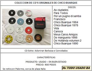 Colección Cd's de Chico Buarque