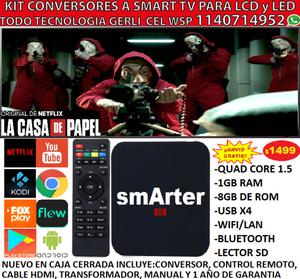 Conversor A Smart Tv con Control Para Tv LCD LED Android 6