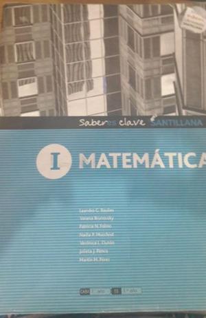 Libro De Matemática 1. Saber Es Clave. Editorial
