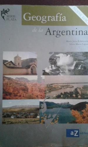 Libro GEOGRAFÍA DE LA ARGENTINA, serie plata