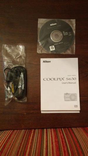 Manual Cámara Nikon S630 + Cd + Cable