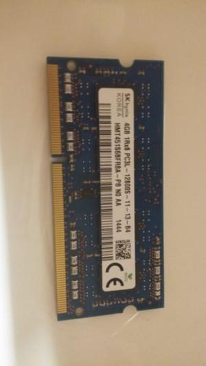 Memoria Ram 4gb DIMM 1Rx8 PC3L marca SK hynix