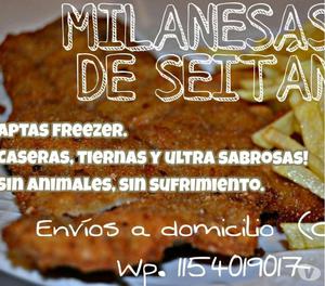 Milanesas de carne vegetal seitan