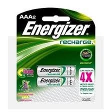 Pilas Recargables Energizer Aaa X2