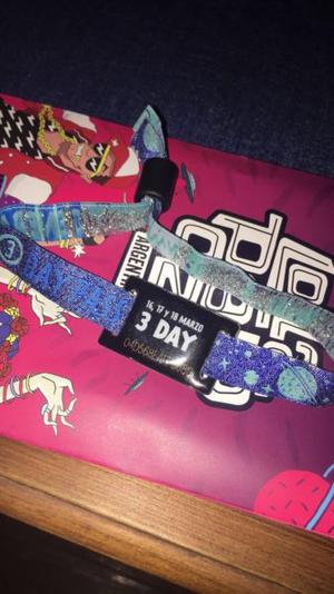 Entrada lollapalooza 3 day pass