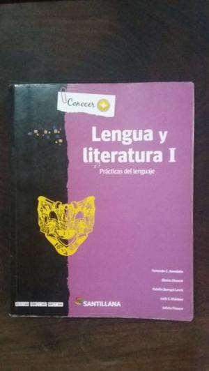 Libro Lengua y literatura I santillana